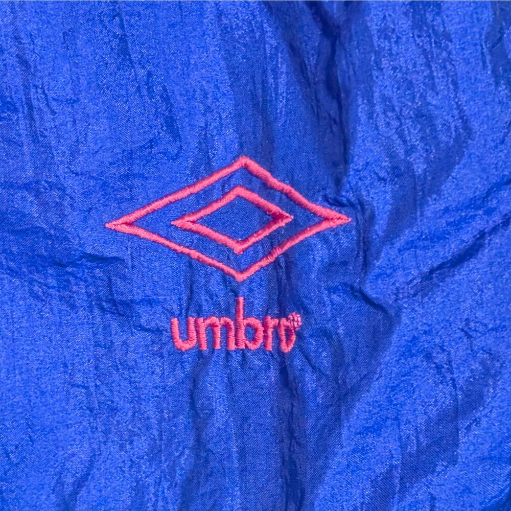 VNTG UMBRO SHORTS Adult Small Purple Pink Nylon Crinkle Soccer Made In USA 90s - Picture 3 of 8